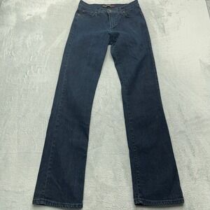 Vitamina Jeans Deluxe Dark Bootcut Denim Women Sz 42 US Sz 6/28 Made in Italy